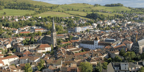 Carte Auvergne Rhone-Alpes Cantal 15