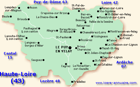 Departement De La Haute Loire 43 Region Auvergne Rhone Alpes